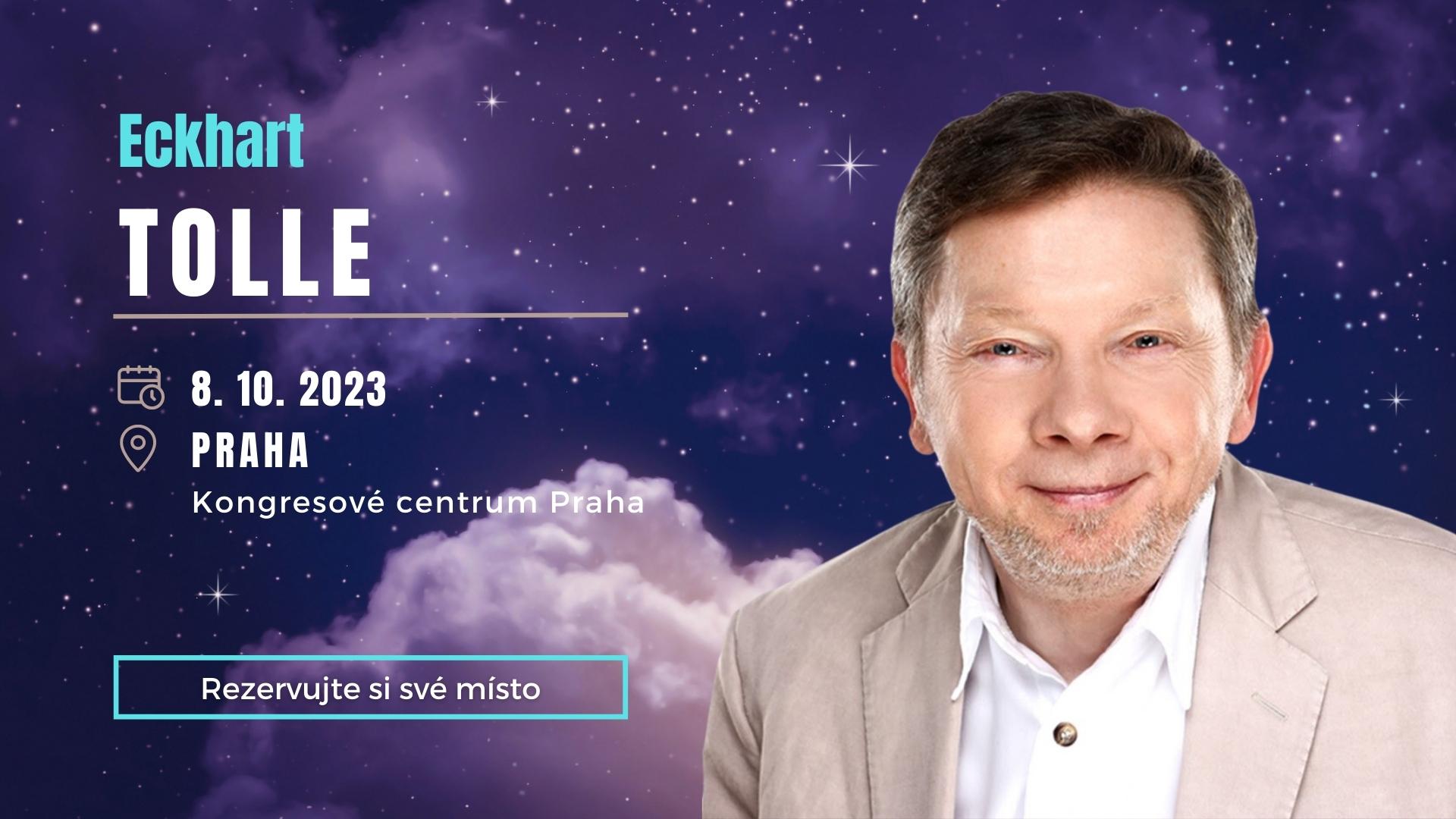 Eckhart Tolle v Praze 8. 10. 2023, Kongresové centrum